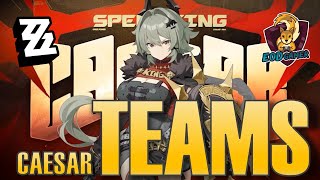 Best Teams for Caesar in Zenless Zone Zero Caesar ZZZ [upl. by Carolus]