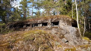 Måndalsfortet Stockholms Fasta Försvar Kumlapasset  Old Military Fortress Bunker from 1903 to 1952 [upl. by Nerti]