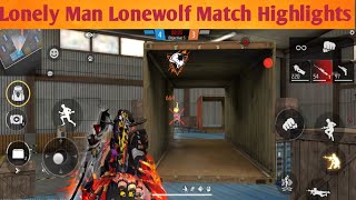 Lonely Man LoneWolf Match Highlights  Part95 lonewolf freefiremax freefire viralvideo foru [upl. by Yerocal]