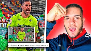 🔥😍ESPAÑOL REACCIONA a cuando CLAUDIO BRAVO TE GANA PARTIDOSMÁS VIGENTE QUE NUNCA🔥😍 [upl. by Limhaj]