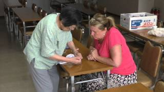 Shibori Workshop  ArimatsuNarumi TieDyeing Museum [upl. by Llenahc]