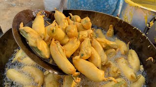 Famous Mirchi Pakoda Chaat of Hyderabad  Indian Street Food [upl. by Riccardo]