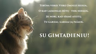 Sveikinimas su gimimo diena ♫♬♪ [upl. by Oicram]