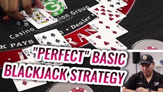 PERFECT Blackjack Basic Strategy  Blackjack Tutorial [upl. by Proffitt904]