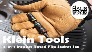 Klein Tools 32932M 4in1 Impact Rated Flip Socket Set Metric [upl. by Corrie]