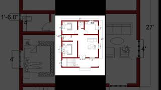 2 BHK home plan civilengineering [upl. by Sylas]