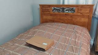 How to attach a headboard to adjustable base Serta [upl. by Acirtap]