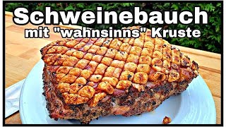 Schweinebauch mit perfekter Kruste gegrillt dank diesem Trick  The BBQ BEAR [upl. by Creight147]