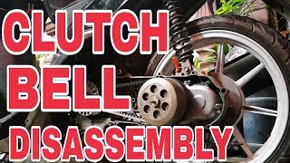 Clutch bell disassembly  YAMAHA MIO SPORTY [upl. by Aeresed219]