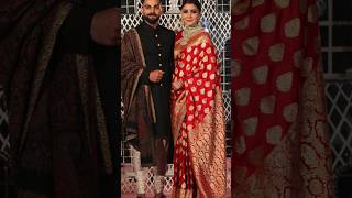 Indian celebs styled their wedding reception outfits weddingdress indiancelebrity wedding love [upl. by Ssegrub130]