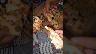 Lazania Pizza khaya barish me lifewithhm99 foodie muntazirmehdi eating viralvideo pizzalover [upl. by Airotal]