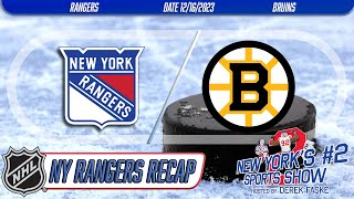 Vincent Trocheck scores twice in New York Rangers 21 OT win at Boston Bruins [upl. by Ja]