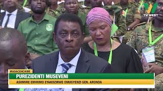 AGACENCWIRE Purezidenti Museveni asiimire emirimo eyakozirwe omugyenzi Gen Aronda [upl. by Cordle]