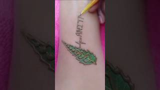 Mehndi design simple and trending tattoo artsviralvideo [upl. by Jehovah430]