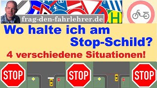 VORFAHRT REGELN ERKLÄRT  STOPPSCHILD  STOP  Theorieprüfung  FAHRSCHULE [upl. by Zandt312]