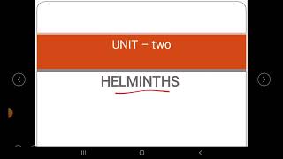 Medical parasitology unit two Helminths Nematodes [upl. by Hyrup322]