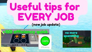 BLOXBURG  Tips for EVERY JOB after the new UPDATE [upl. by Atiluap]