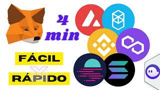 CÓMO agregar todas las redes a METAMASK rápido y fácil 2022 TUTORIAL [upl. by Etnovad]