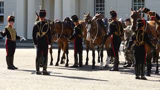 Trooping The Colour 2022 Rehearsal Colonels Review Kings Troop [upl. by Adnih]