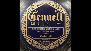 Wendell Hall quotRed Headed Music Makerquot 1923 Gennett 5271 [upl. by Anat]