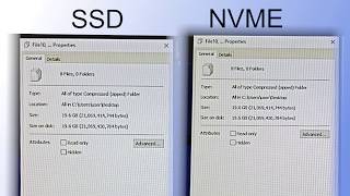 NVME vs SSD Copy Files [upl. by Janicki]