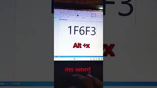 Ship 🚢 symbol shot cut key in ms ms word viralvideos tranding short computer [upl. by Parrnell407]