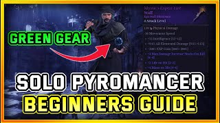 Complete Beginners Guide to Solo Pyromancer in Dungeonborne  How to Dominate With Green Gear [upl. by Alaehcim]