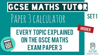 Every Topic on the Paper 3 GCSE Maths Exam June 2023  Higher  Set 1  Edexcel AQA OCR [upl. by Akisey]