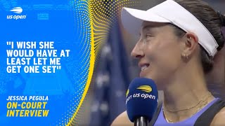 Jessica Pegulas OnCourt Interview  2024 US Open Final [upl. by Landing]