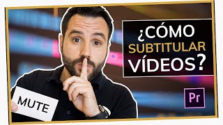 Cómo SUBTITULAR un video en PREMIERE 🔊💻 Aprende PASO a PASO [upl. by Hanan237]