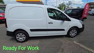 NU18BYS Peugeot Partner 16 BlueHDI Professional L1 Euro 6 Diesel with 100 bhp in White in 63K  FSH [upl. by Adolphe]