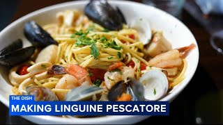 The Dish Recipe for Linguine Pescatore at Exit 13 Gastrobar in Bryn Mawr [upl. by Namra]