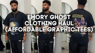 EMORY GHOST CLOTHING HAUL affordable Graphic tees [upl. by Bernard]