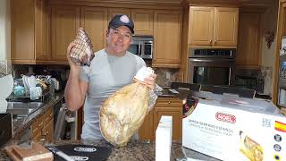 NOEL Jamon Serrano Deboned Costco  Slicing and Tasting [upl. by Amairam]