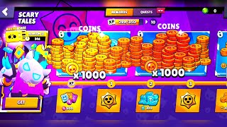 ALL BRAWLSTARS BATTLE PASS COIN NEW BRAWLER [upl. by Suolhcin]