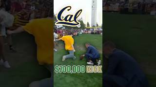 COLLEGE STUDENT WINS 100k FIELD GOAL CHALLENGE football shorts [upl. by Eichman]