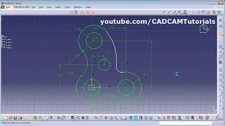 CATIA Training Course Exercises for Beginners  2  CATIA Sketcher Drawings [upl. by Rieger541]