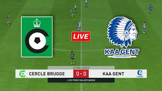 🔴Cercle Brugge vs KAA Gent  Belgian Pro League Match [upl. by Roselin]