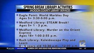 Jackson County Library Services hosting Spring Break activities [upl. by Ennaitak]