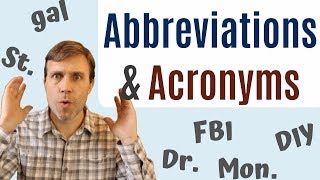 Abbreviations amp Acronyms to Build Your Vocabulary [upl. by Anid651]