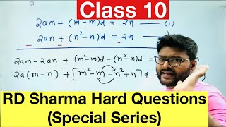 RD Sharma Challenging Questions Class 10 I Arithmetic Progression I RD Sharma Questions I Ashish Sir [upl. by Macario262]