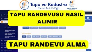 Tapu Randevusu Nasıl Alınır  Tapu Randevu Alma  Web Tapu [upl. by Assina812]