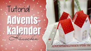 7 Tage Adventskalender  Tag 2  Tutorial  Kalender f 4 Adventssonntage  Beleuchtete Häuser [upl. by Lletram773]