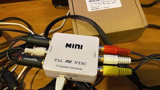 NTSC to PAL Converter Kit TV Converter PAL to NTSC BiDirectional TV System Converter Adapter DVD [upl. by Winnifred]