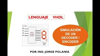 5 Decodificadores en VHDL [upl. by Fons]