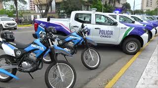 EL GOBERNADOR ENTREGÓ PATRULLEROS Y MOTOS PARA LA POLICÍA DEL CHACO [upl. by Fran]