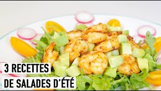 3 RECETTES DE SALADES DÉTÉ [upl. by Skurnik]