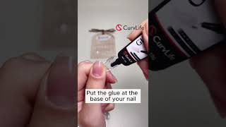 Semisolid nail glue tutorial [upl. by Yromem]