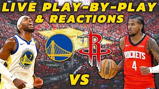 Golden State Warriors vs Houston Rockets  Live PlayByPlay amp Reactions [upl. by Airym]