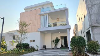 318 Sq Yards Triplex Villa For Sale In Gated Community Hyderabad Gachibowli Tellapur Kollur [upl. by Sirob478]